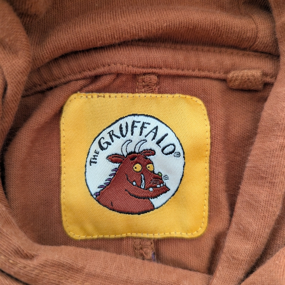 🏷️ Gruffalo Baby Hoodie Brown Character Mouse Ears Prickles 6-9 Months  Costume - Picture 5 of 10